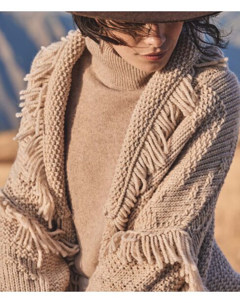 Cardigan Connor gris et blanc