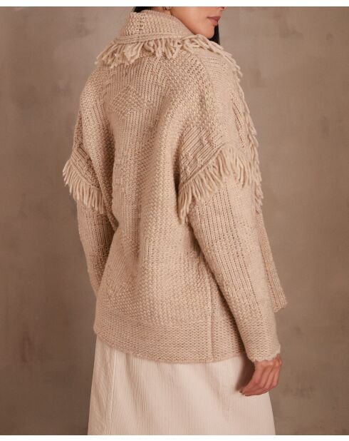 Cardigan Connor gris et blanc