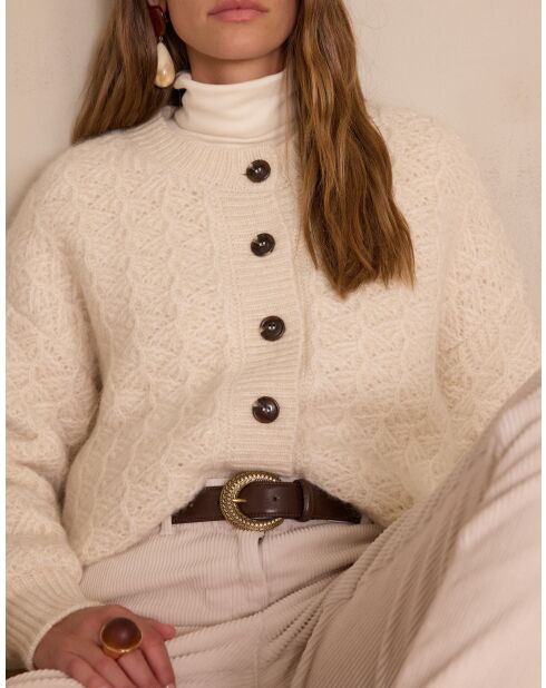 Gilet cardigan Cosmo naturel