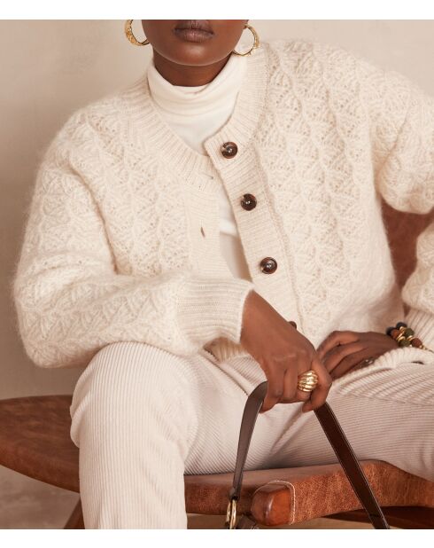 Gilet cardigan Cosmo naturel