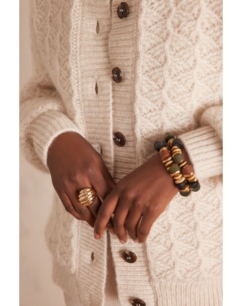 Gilet cardigan Cosmo naturel