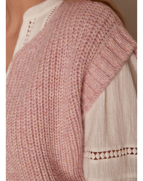 Gilet Stefen mauve pâle