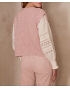 Gilet Stefen mauve pâle