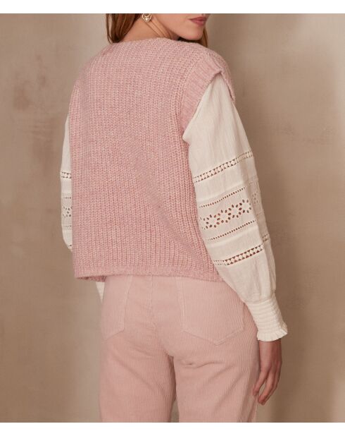 Gilet Stefen mauve pâle