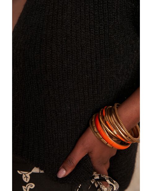 Cardigan en maille Paddy noir