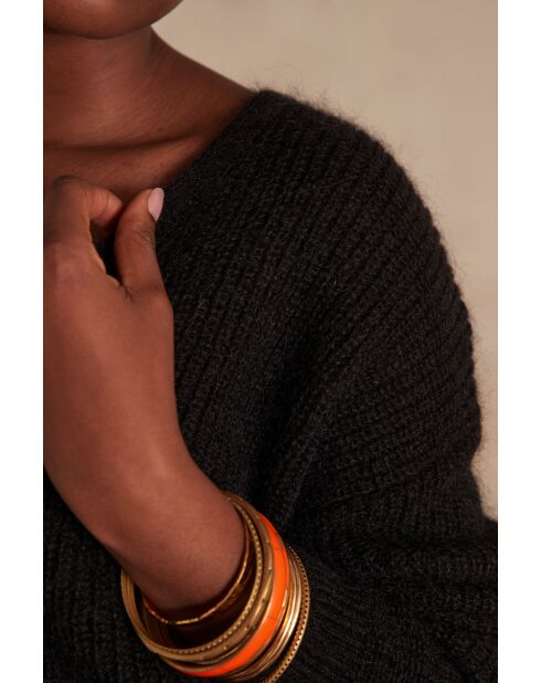 Cardigan en maille Paddy noir