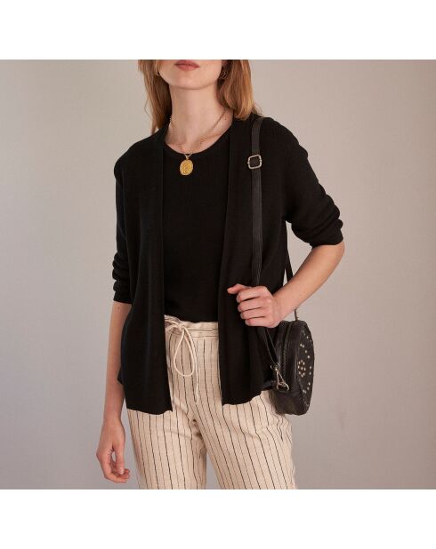 Cardigan en maille Pétronille noir