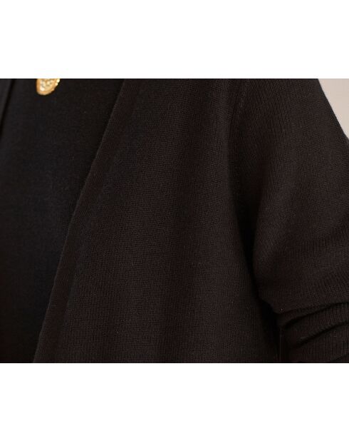 Cardigan en maille Pétronille noir