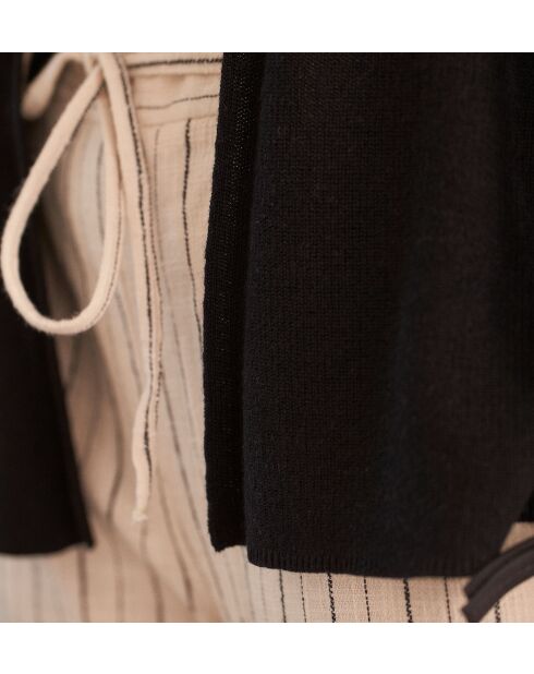 Cardigan en maille Pétronille noir