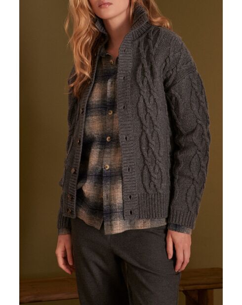 Cardigan Raphaël anthracite