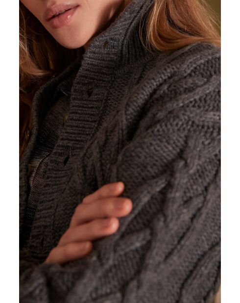 Cardigan Raphaël anthracite