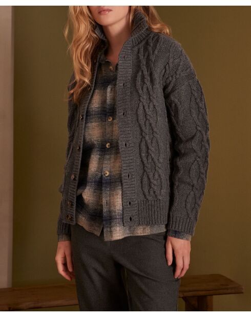 Cardigan Raphaël anthracite