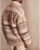 Cardigan Cosmo bis color tortora chiaro