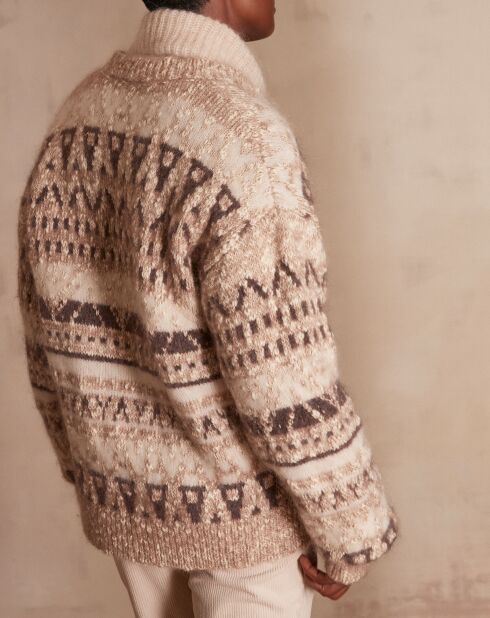Cardigan Cosmo bis taupe clair
