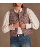 Lichtroze vest Soline