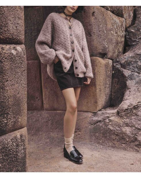 Cardigan Cosmo taupe clair