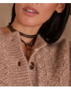 Cosmo helltaupefarbener Cardigan