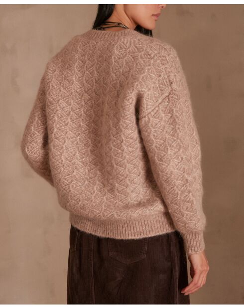 Cardigan Cosmo taupe clair