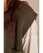 Gilet Laurena English in maglia verde
