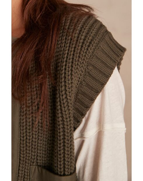 Gilet Laurena English in maglia verde