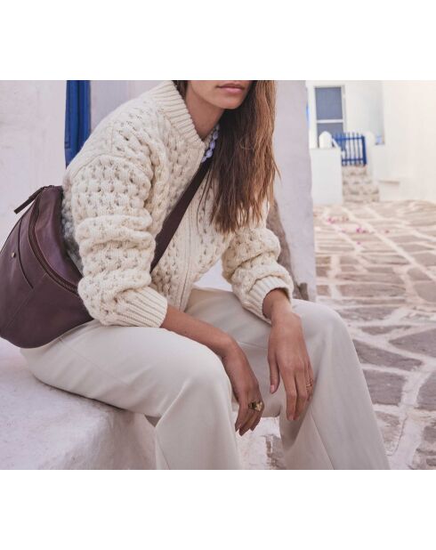 Gilet cardigan Sulimane crème