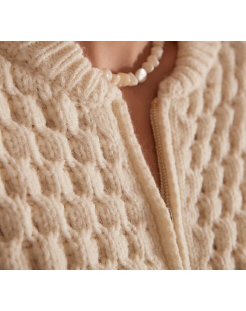 Gilet cardigan Sulimane crème