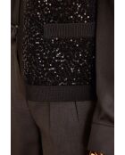 Gilet cardigan Becka nero