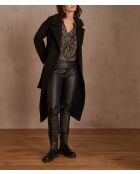 Blouse Beryle imprimée noire