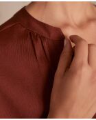 Brady, schlichte Bluse, Zimt