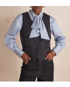 Gilet Abel bis rayé marine