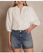 Blouse Patience broderie écrue