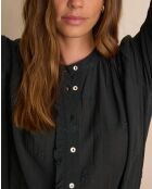 Blusa Sandra verde inglese ricamata