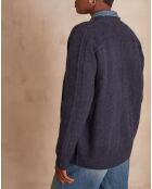 Leicht gewaschene Caesar-Strickjacke