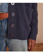 Leicht gewaschene Caesar-Strickjacke