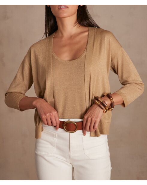 Beiger Strickcardigan Lilou