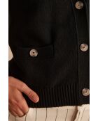 Gilet nero in maglia Lyo