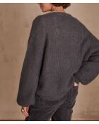 Cardigan en maille Chelton gris souris