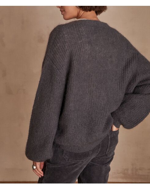 Cardigan en maille Chelton gris souris