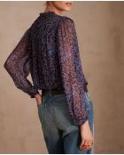 Blusa negra estampada Bora