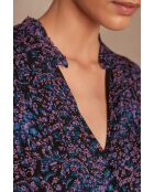 Blusa negra estampada Bora