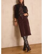 Gilet cardigan Bixente bis noir