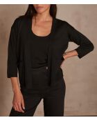 Cardigan nero in maglia Lilou