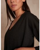 Cardigan nero in maglia Lilou