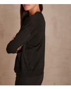 Cardigan nero in maglia Lilou