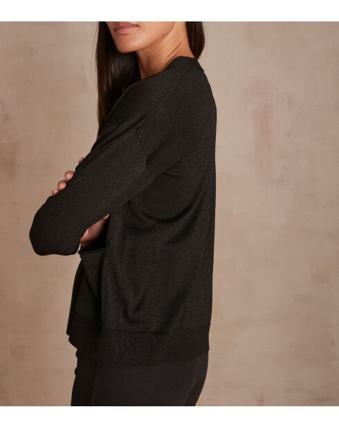 Cardigan en maille Lilou noir