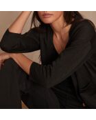 Cardigan nero in maglia Lilou