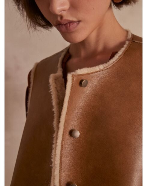 Gilet Brooklyn bis camel
