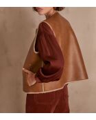 Gilet Brooklyn bis camel