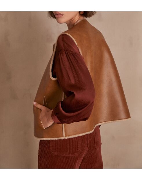 Gilet Brooklyn bis camel