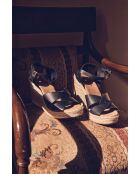 Espadrilles Jean en cuir noires